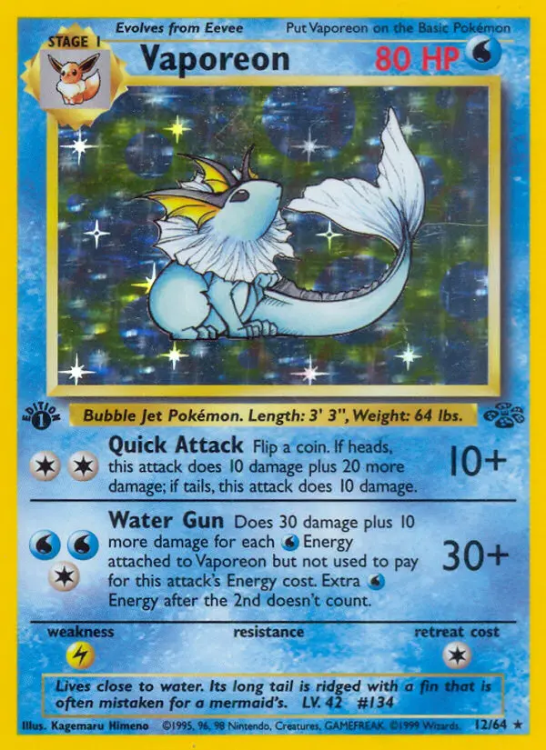 Vaporeon (#12) — JU 012