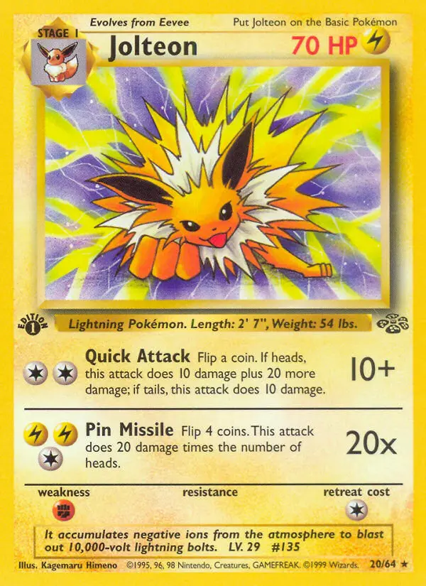 Jolteon (#20) — JU 020
