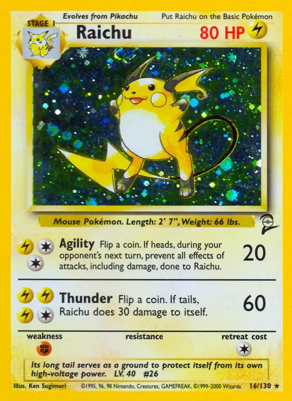 Raichu (#16) — B2 016