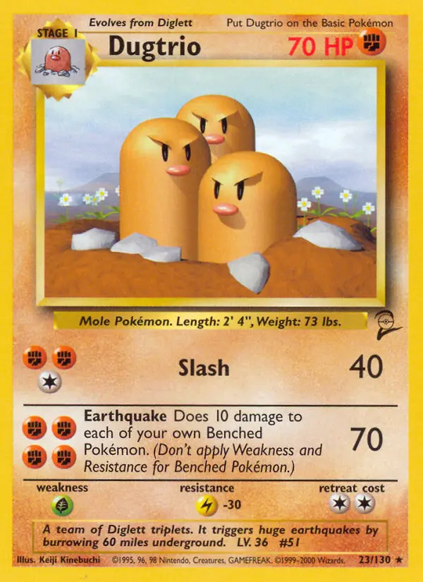 Dugtrio (#23) — B2 023