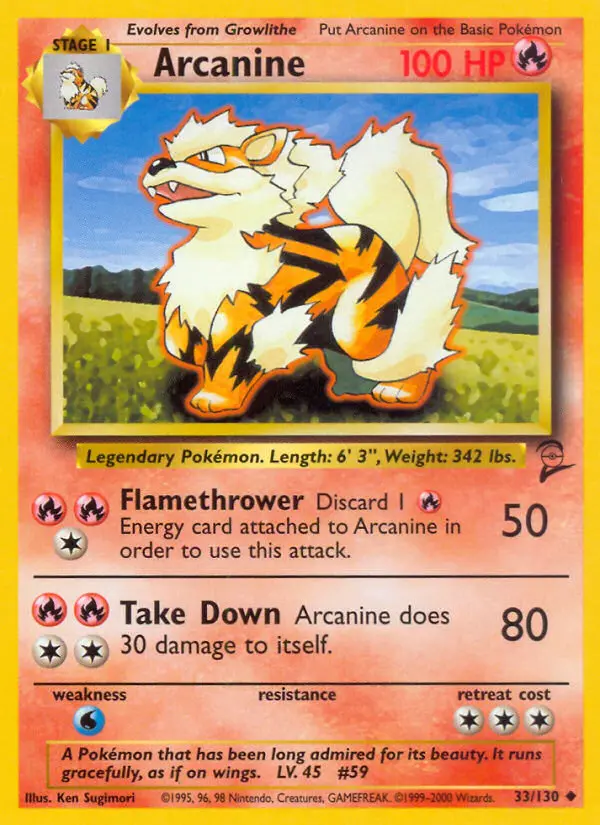 Arcanine (#33) — B2 033