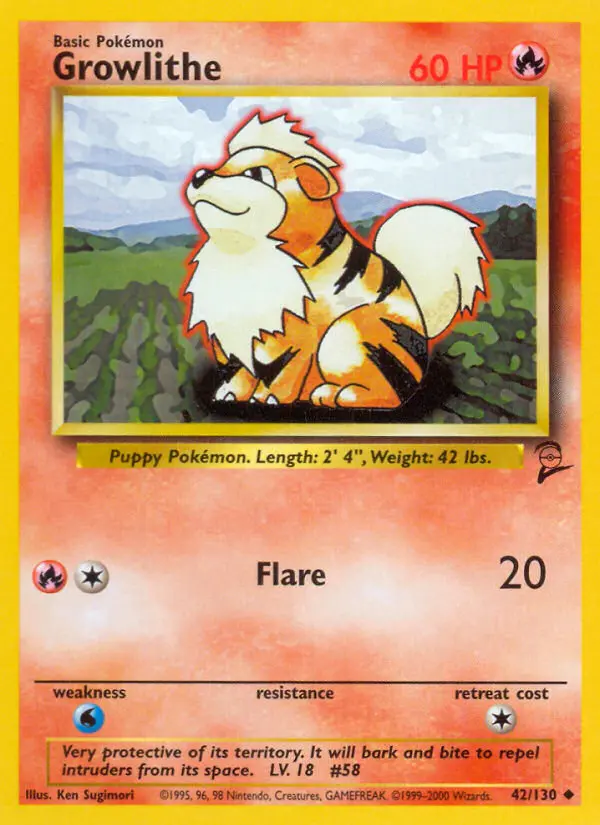 Growlithe (#42) — B2 042