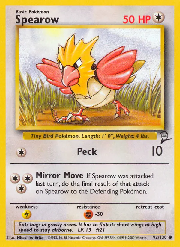 Spearow (#92) — B2 092