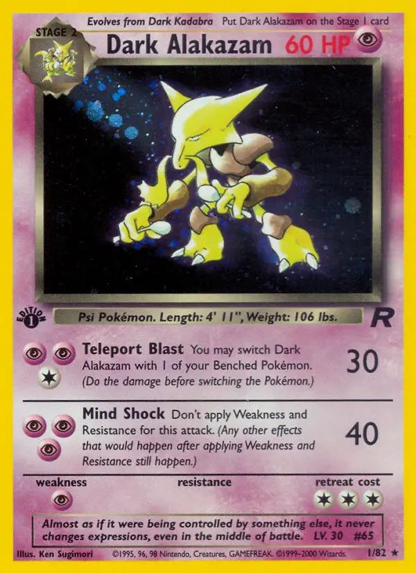 Dark Alakazam (#1) — TR 001