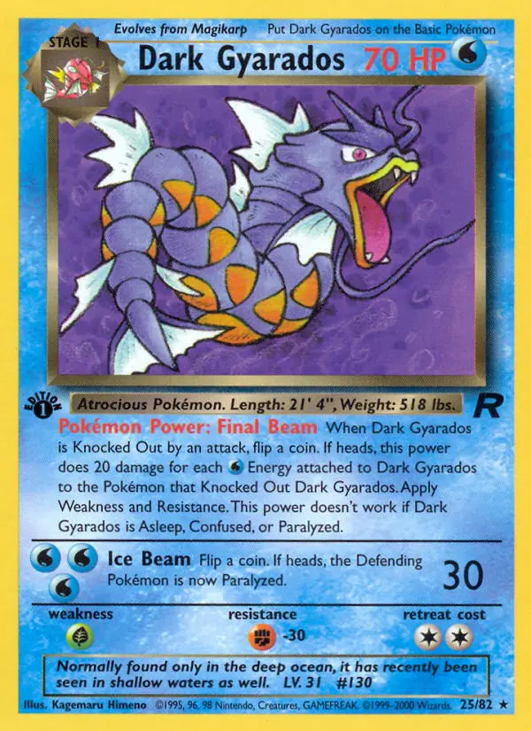 Dark Gyarados (#25) — TR 025