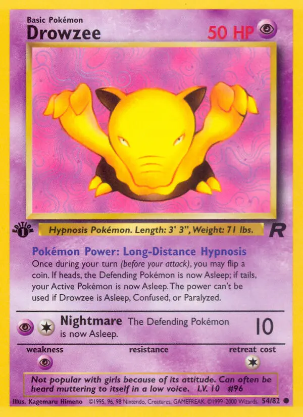 Drowzee (#54) — TR 054