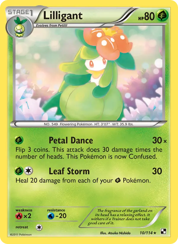 Lilligant (#10) — BW 010
