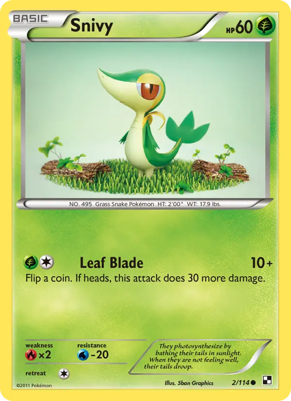 Snivy (#2) — BW 002