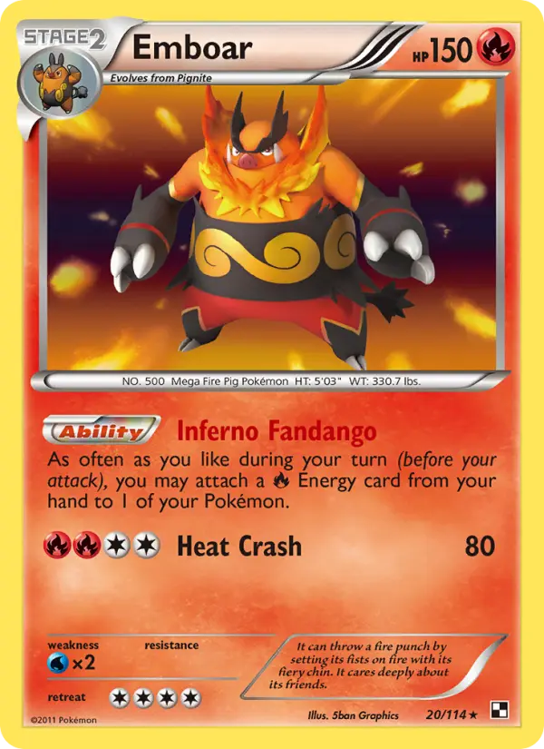 Emboar (#20) — BW 020