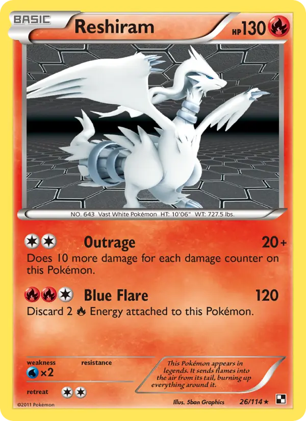Reshiram (#26) — BW 026