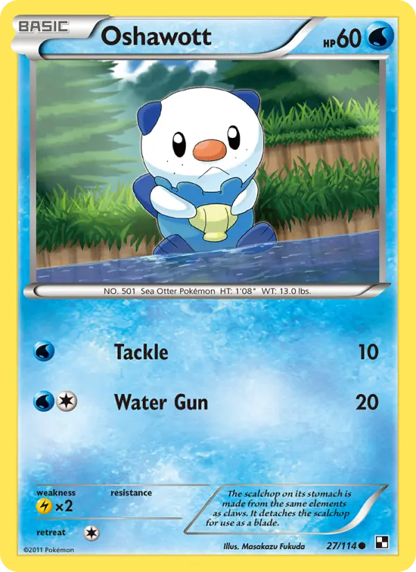 Oshawott (#27) — BW 027