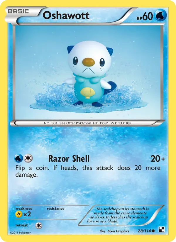 Oshawott (#28) — BW 028