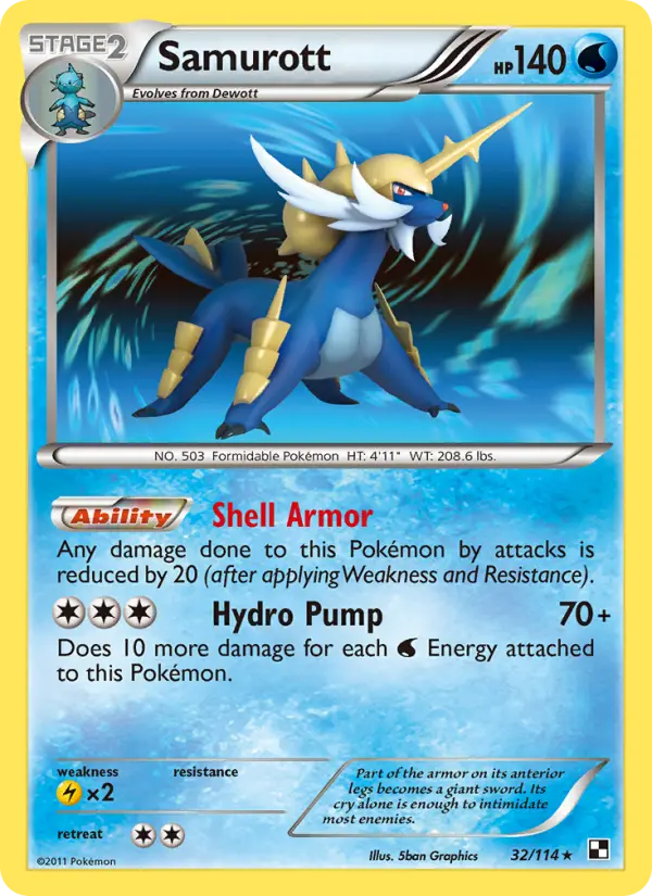 Samurott (#32) — BW 032