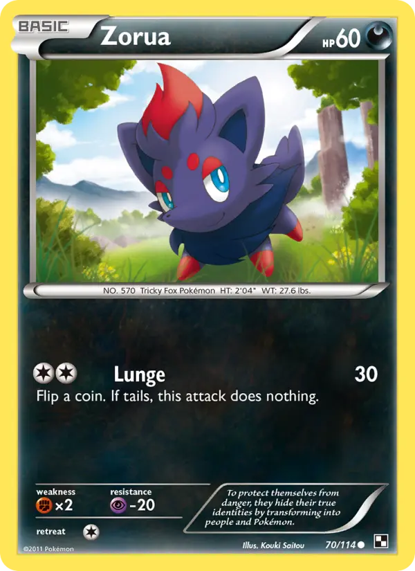 Zorua (#70) — BW 070
