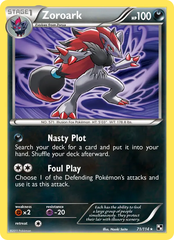 Zoroark (#71) — BW 071