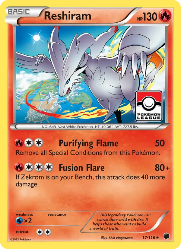 Reshiram (#17) — PLF 017