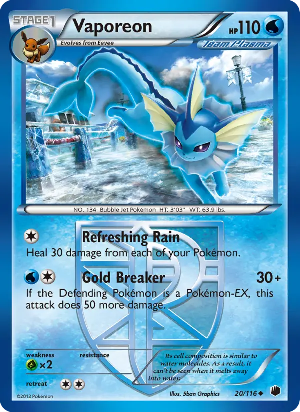Vaporeon (#20) — PLF 020