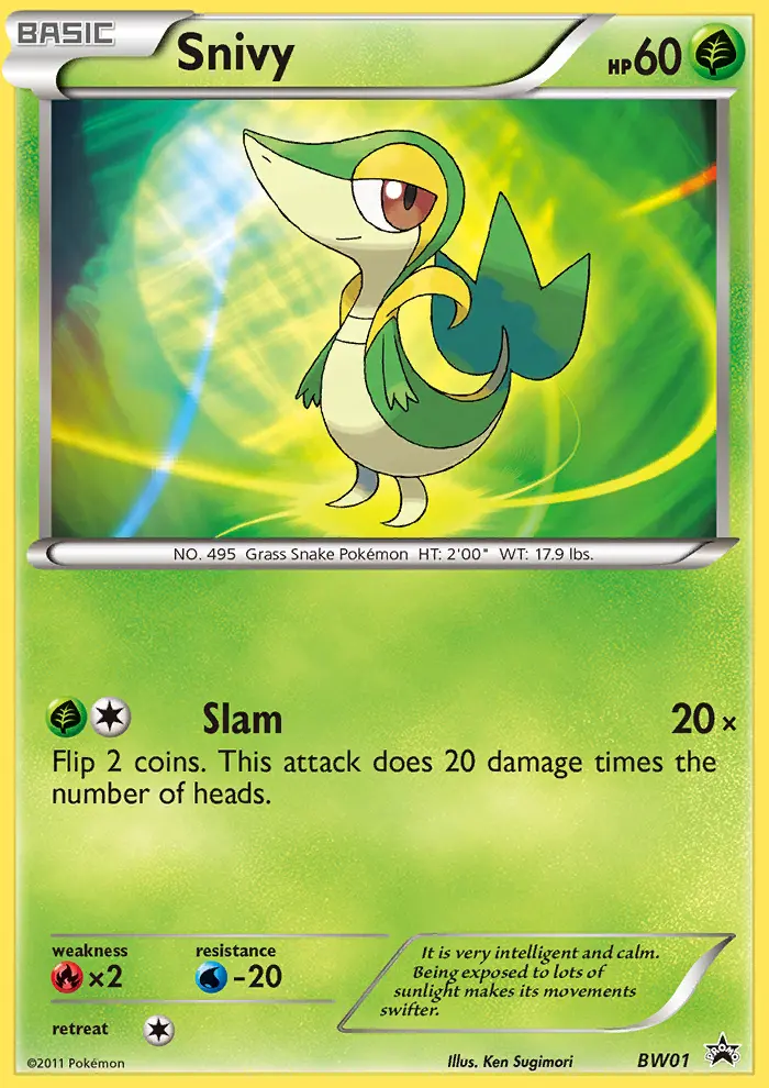 Snivy (#BW01) — BWBP BW01
