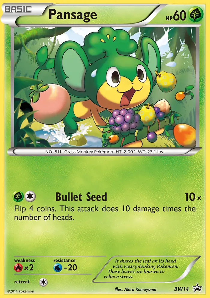 Pansage (#BW14) — BWBP BW14