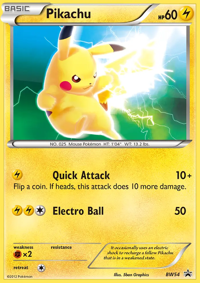 Pikachu (#BW54) — BWBP BW54