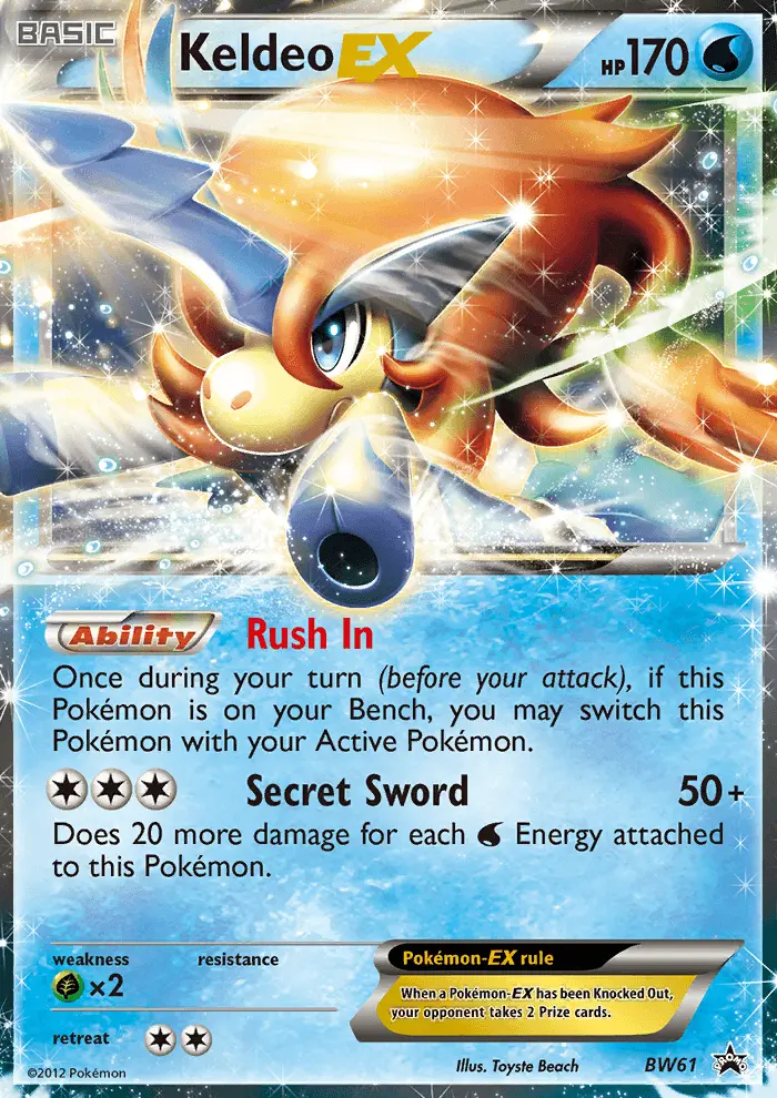 Keldeo-EX (#BW61) — BWBP BW61