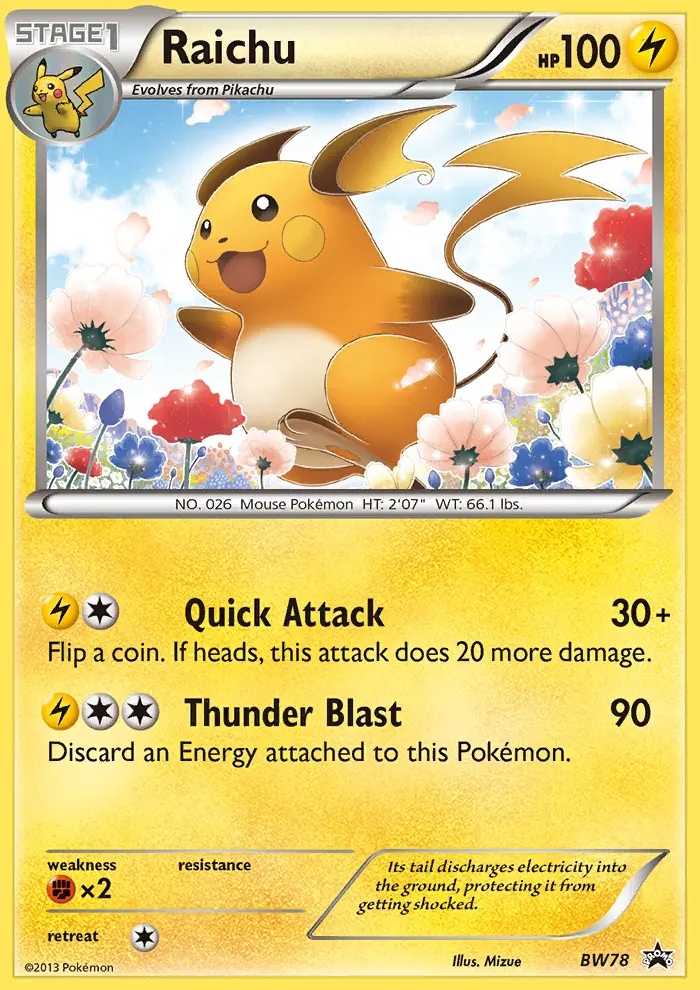 Raichu (#BW78) — BWBP BW78