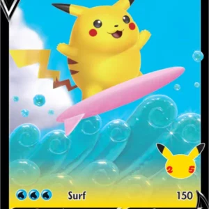 Surfing Pikachu V (#8) — CEL 008