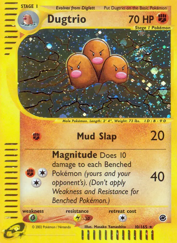 Dugtrio (#10) — EX 010
