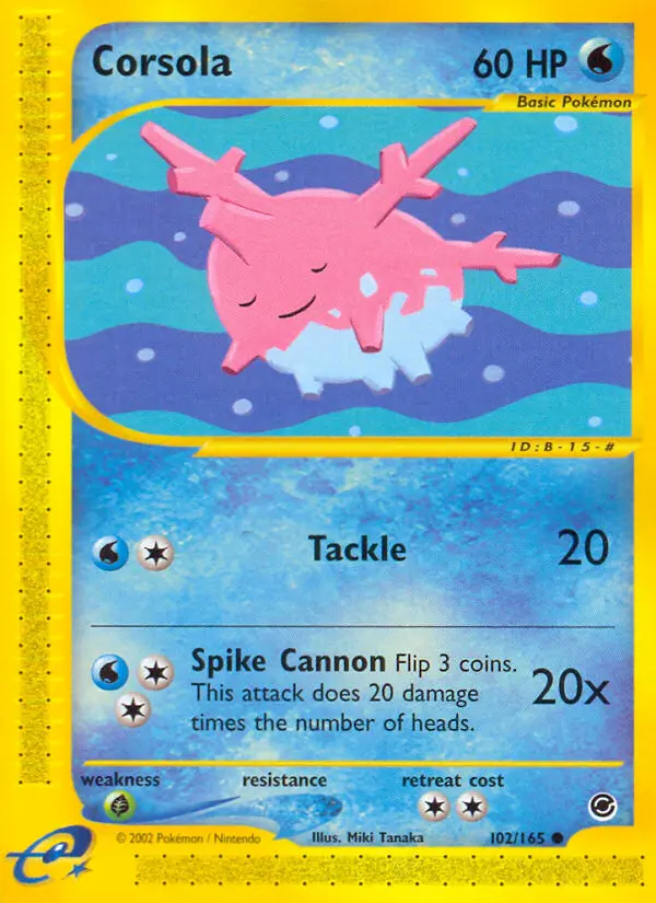 Corsola (#102) — EX 102