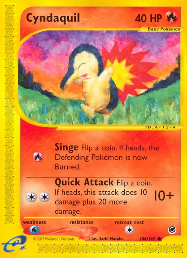 Cyndaquil (#104) — EX 104