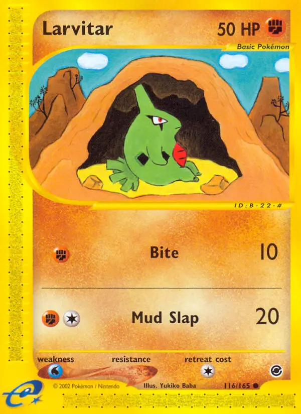 Larvitar (#116) — EX 116