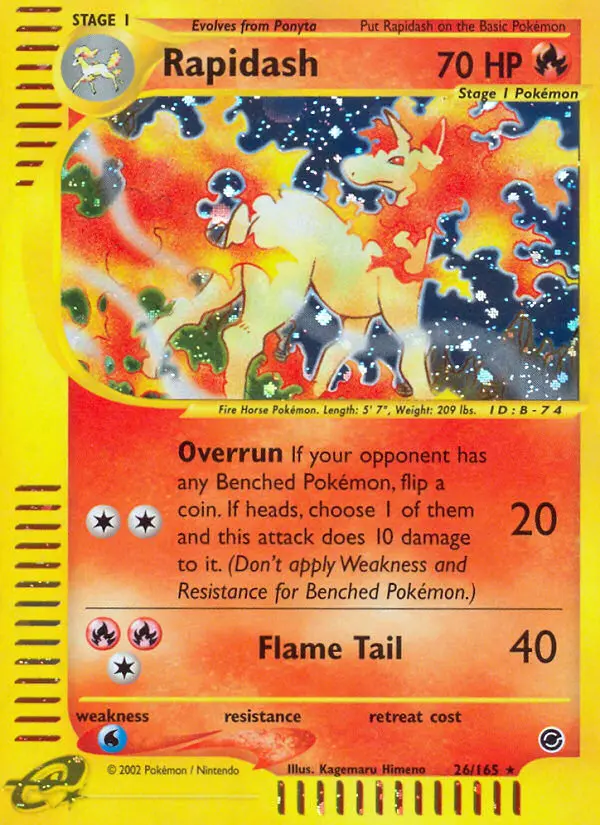 Rapidash (#26) — EX 026