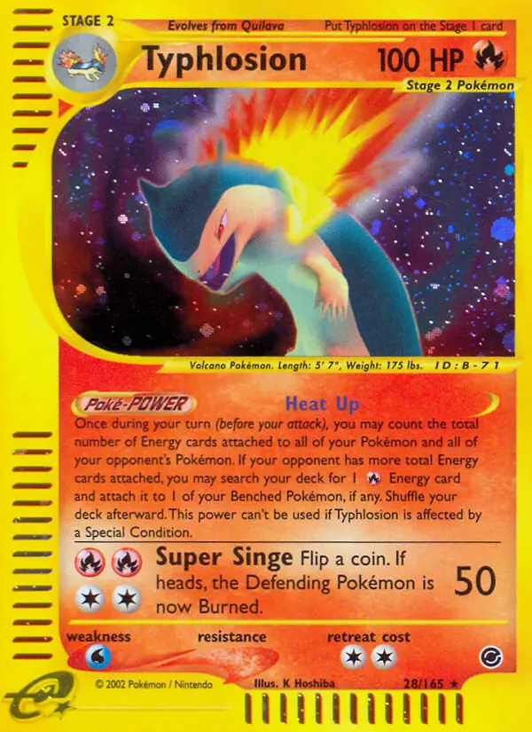 Typhlosion (#28) — EX 028