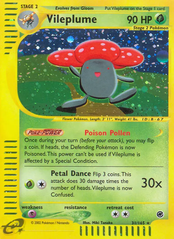 Vileplume (#31) — EX 031