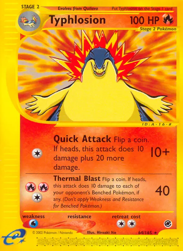 Typhlosion (#64) — EX 064