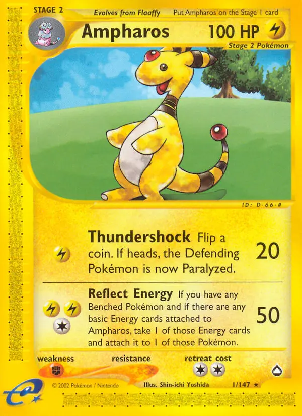 Ampharos (#1) — AQ 001