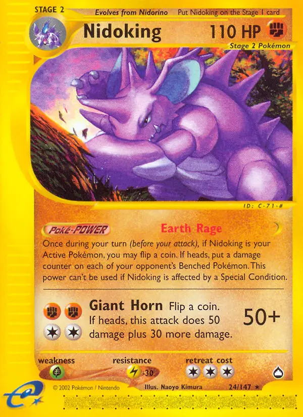 Nidoking (#24) — AQ 024