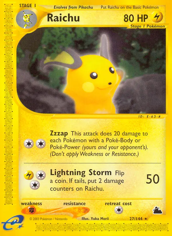Raichu (#27) — SK 027