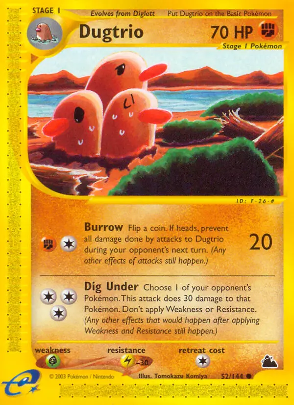 Dugtrio (#52) — SK 052