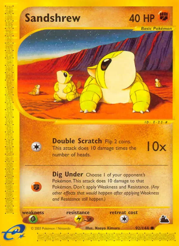 Sandshrew (#92) — SK 092