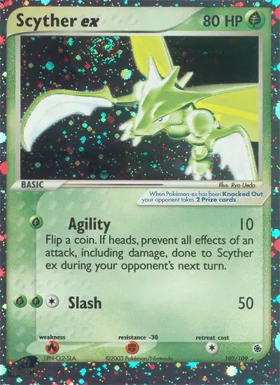 Scyther ex (#102) — RS 102