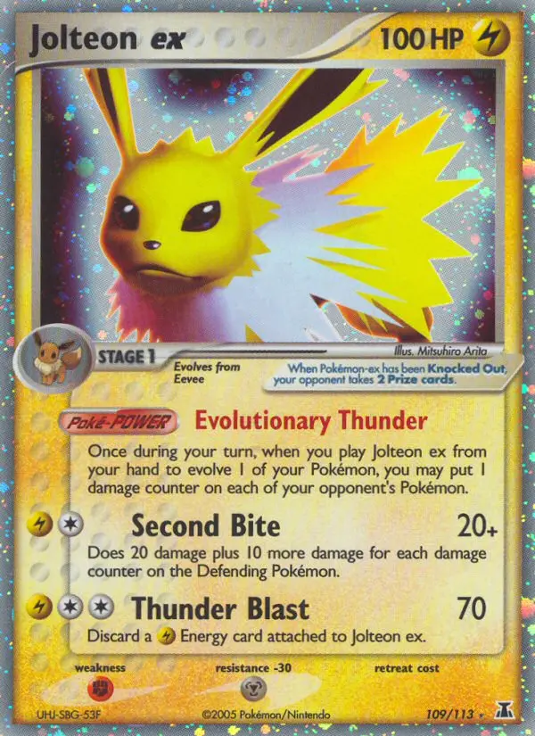 Jolteon ex (#109) — DS 109