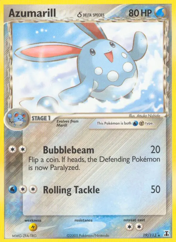 Azumarill δ (#19) — DS 019