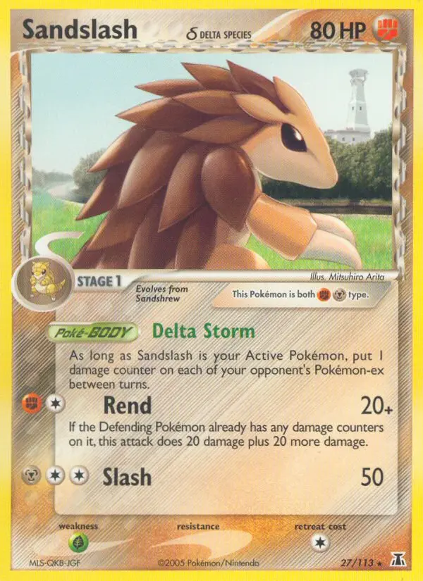 Sandslash δ (#27) — DS 027