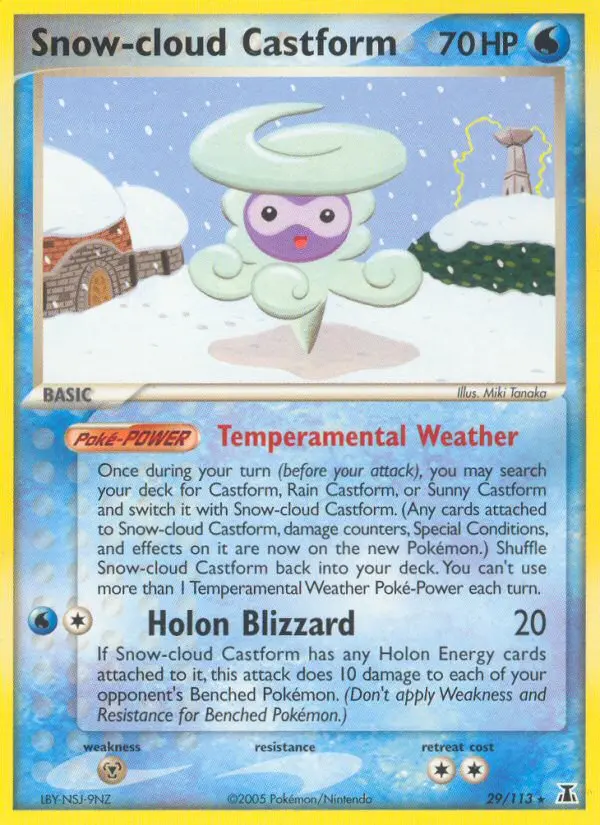 Snow-cloud Castform (#29) — DS 029