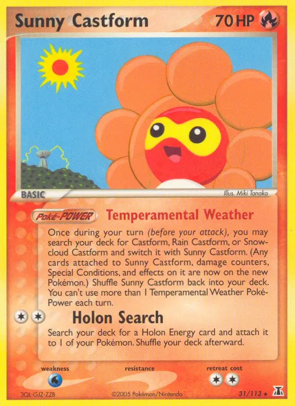 Sunny Castform (#31) — DS 031