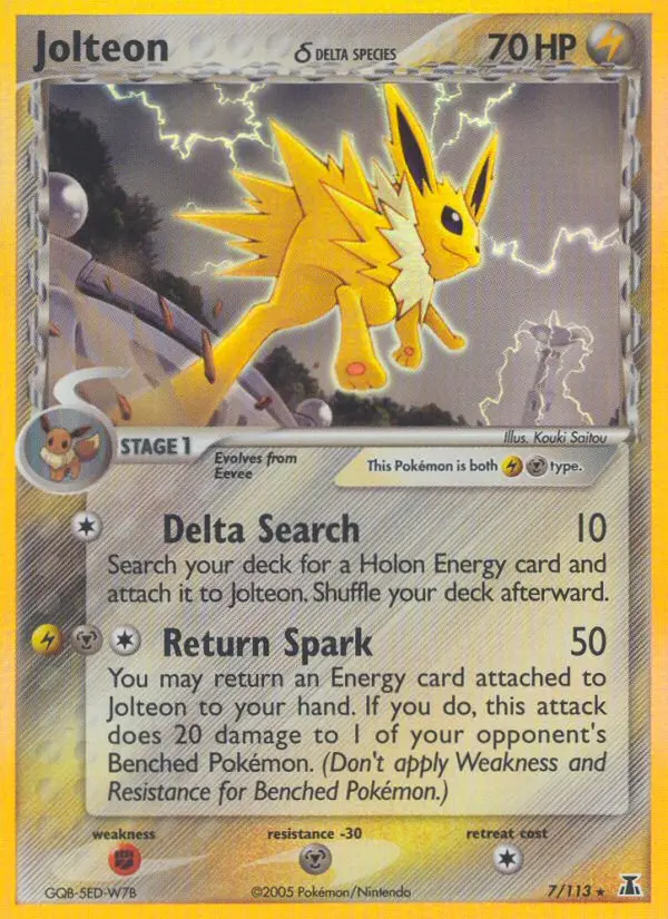 Jolteon δ (#7) — DS 007