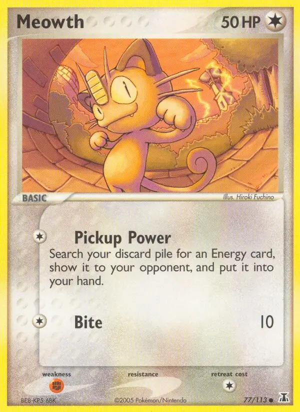 Meowth (#77) — DS 077