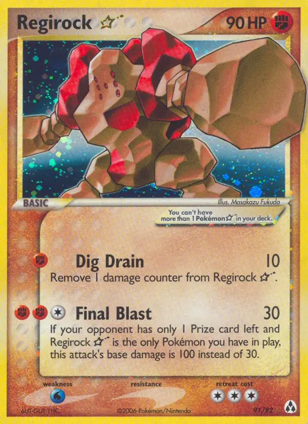 Regirock Star (#91) — LM 091