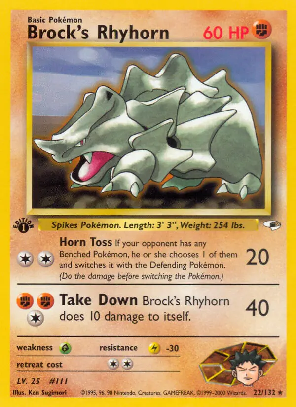 Brock's Rhyhorn (#22) — GH 022